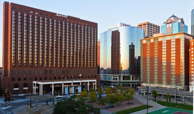 Kansas City (and, particularly, our hotel) in the daytime.
